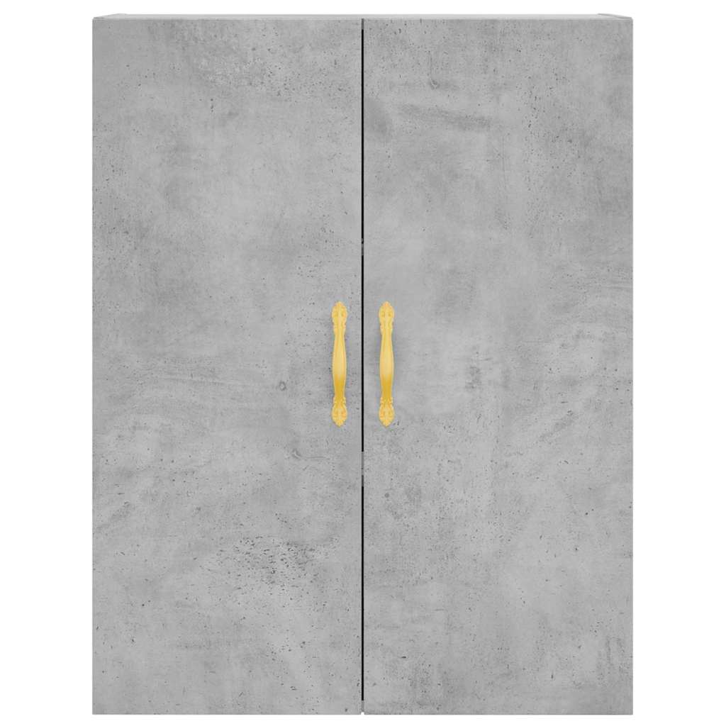 vidaXL Dulap înalt, gri beton, 69,5x34x180, lemn compozit