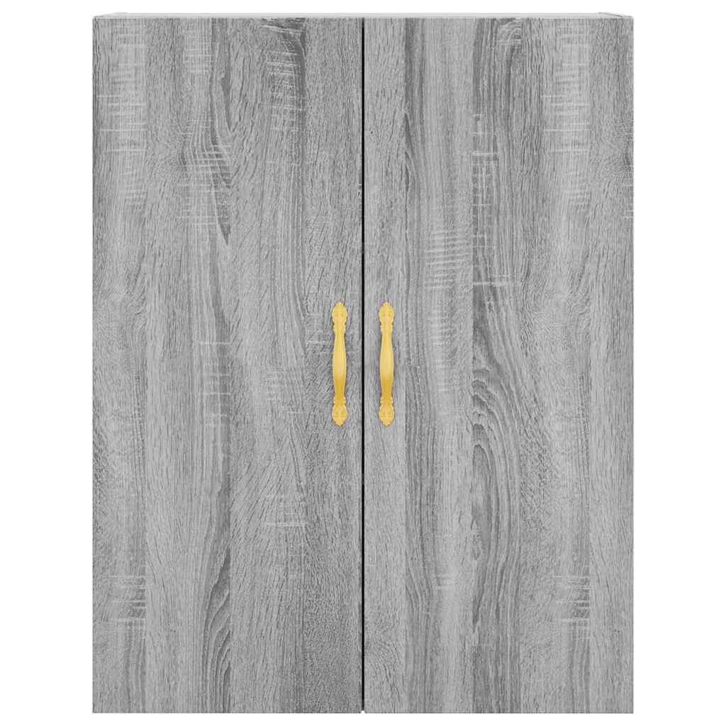 vidaXL Dulap înalt, gri sonoma, 69,5x34x180 cm, lemn compozit