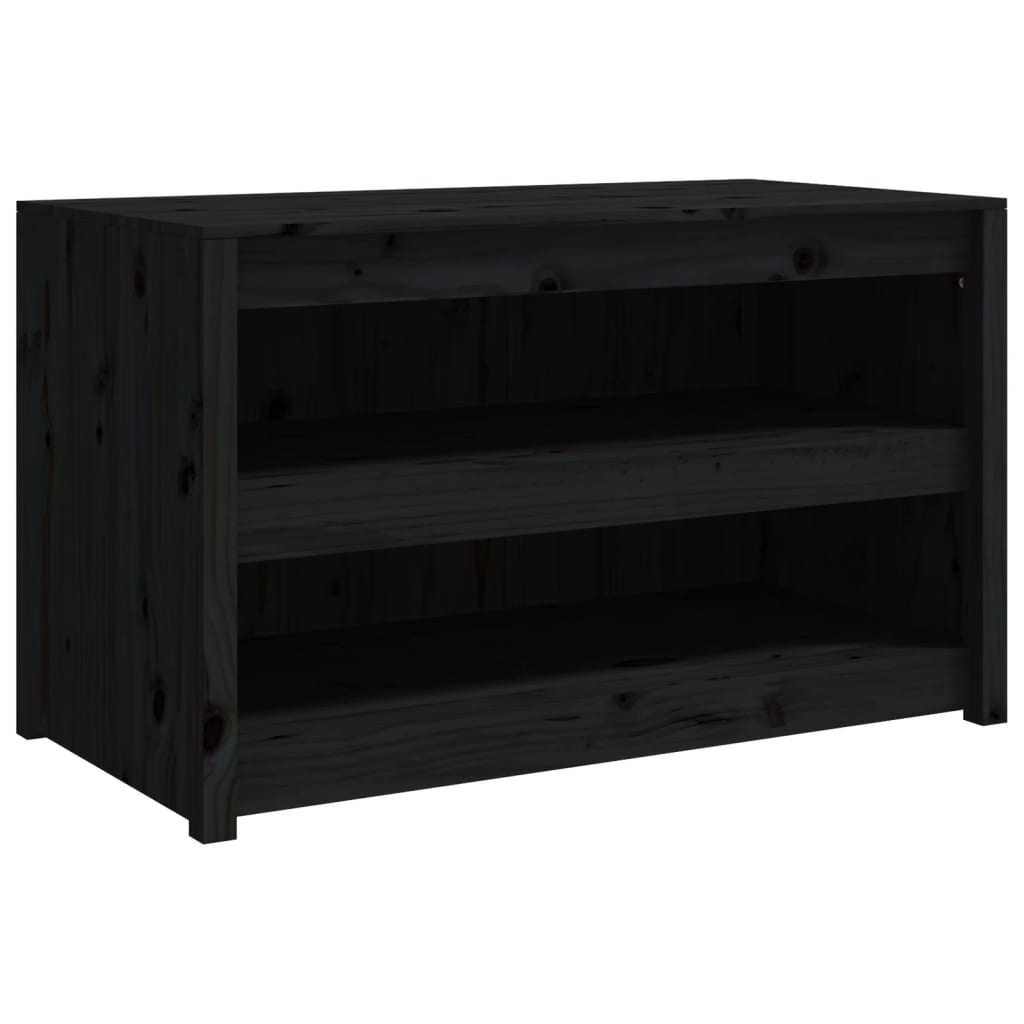 vidaXL Dulapuri de bucătărie de exterior, 2buc., negru, lemn masiv pin vidaXL Dulapuri de bucătărie de exterior, 2buc., negru, lemn masiv pin