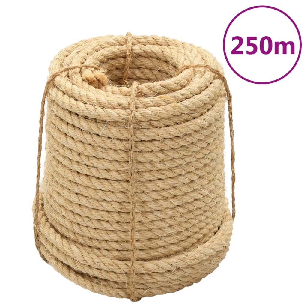 vidaXL Frânghii de sisal, 2 buc., 12 mm, 250 m