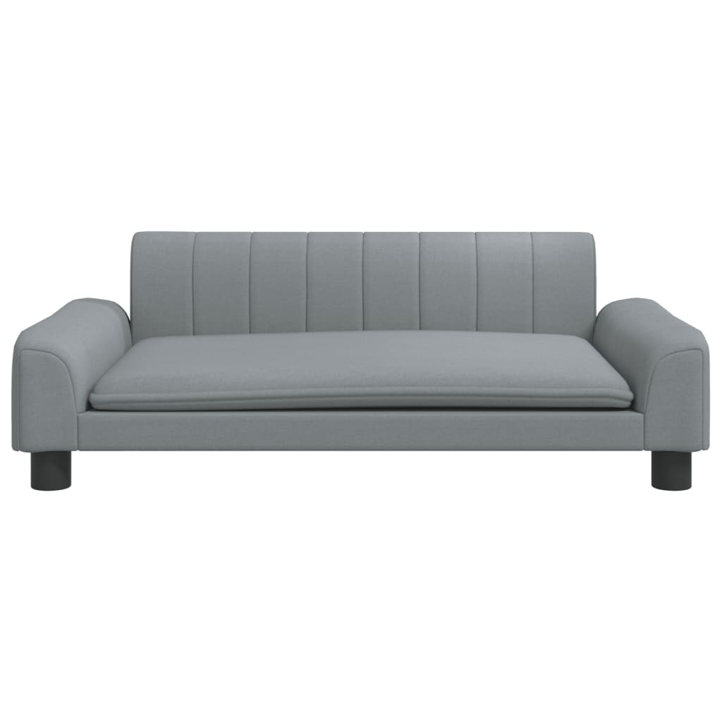 vidaXL Canapea pentru copii, gri deschis, 90x53x30 cm, material textil vidaXL Canapea pentru copii, gri deschis, 90x53x30 cm, material textil