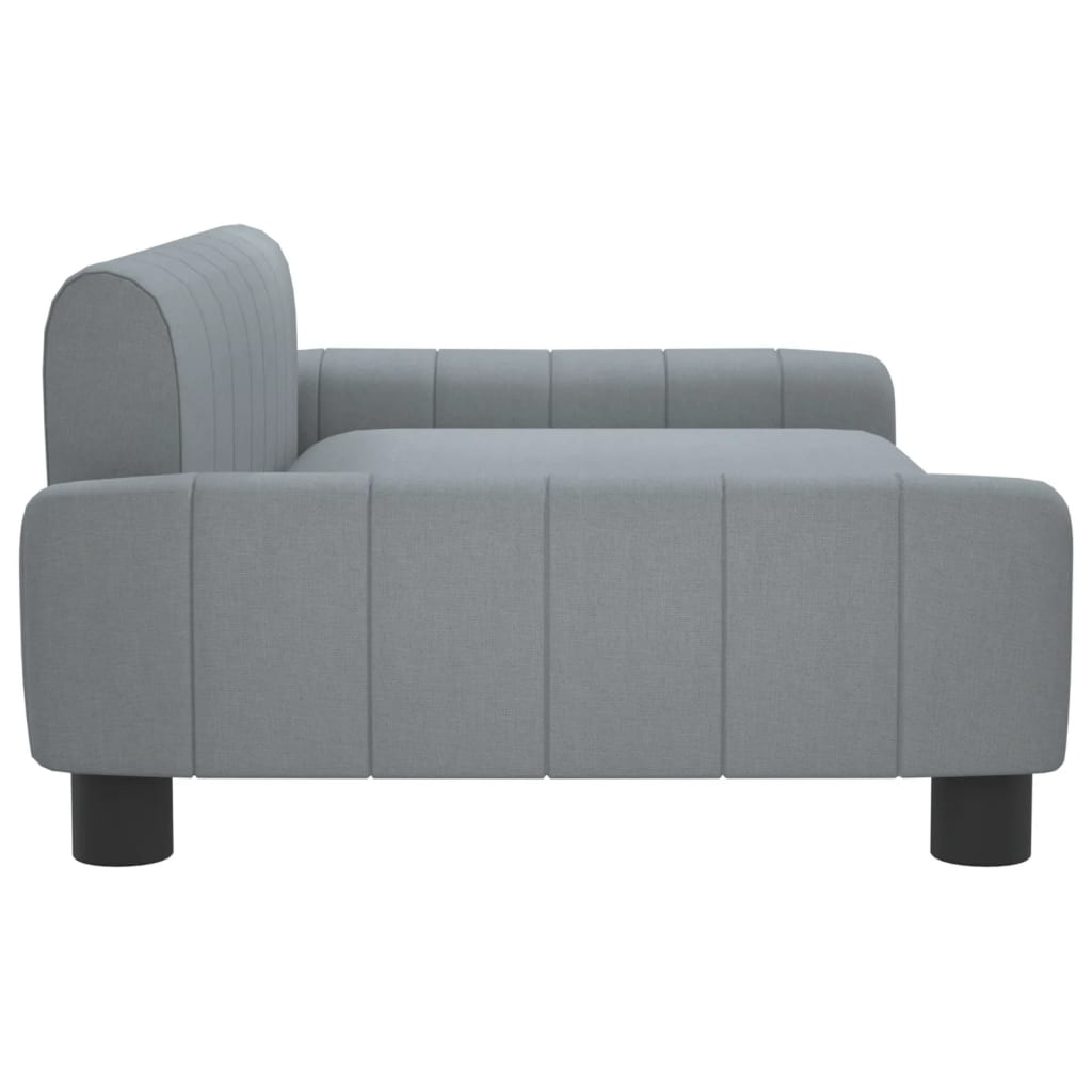 vidaXL Canapea pentru copii, gri deschis, 90x53x30 cm, material textil vidaXL Canapea pentru copii, gri deschis, 90x53x30 cm, material textil