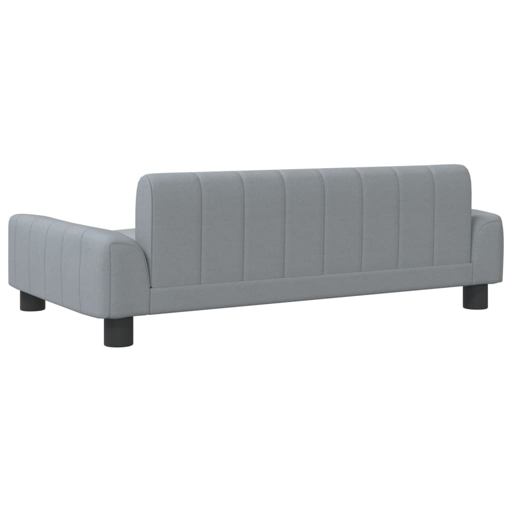 vidaXL Canapea pentru copii, gri deschis, 90x53x30 cm, material textil vidaXL Canapea pentru copii, gri deschis, 90x53x30 cm, material textil