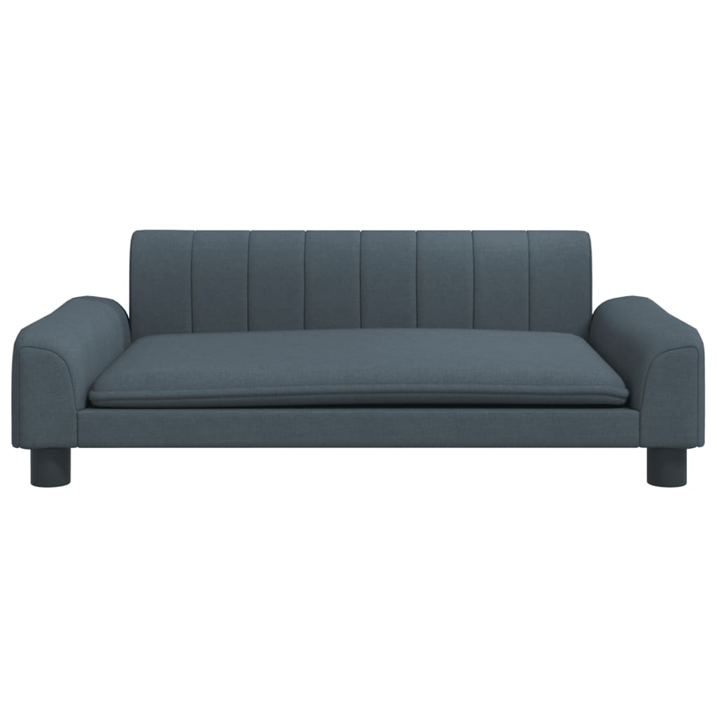 vidaXL Canapea pentru copii, gri închis, 90x53x30 cm, material textil vidaXL Canapea pentru copii, gri închis, 90x53x30 cm, material textil