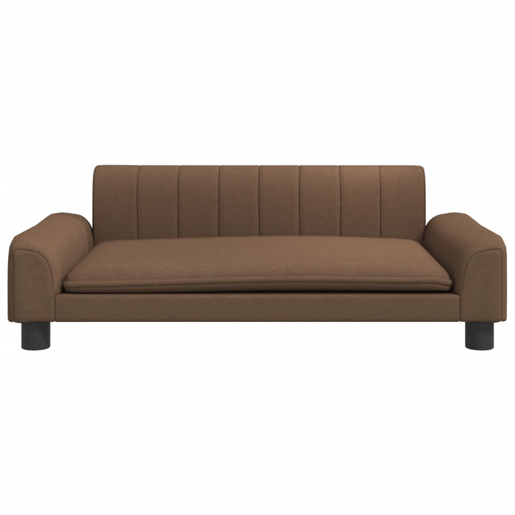 vidaXL Canapea pentru copii, maro, 90x53x30 cm, material textil vidaXL Canapea pentru copii, maro, 90x53x30 cm, material textil