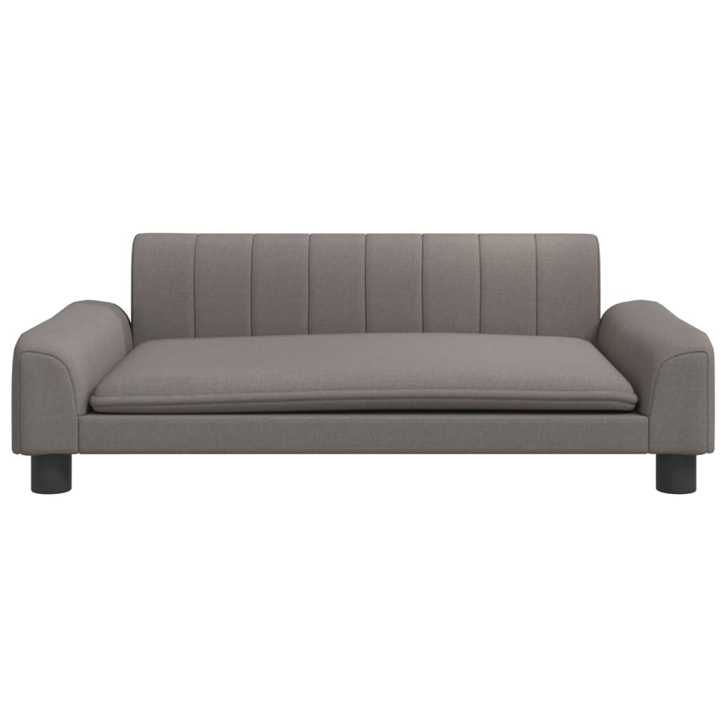 vidaXL Canapea pentru copii, gri taupe, 90x53x30 cm, material textil vidaXL Canapea pentru copii, gri taupe, 90x53x30 cm, material textil