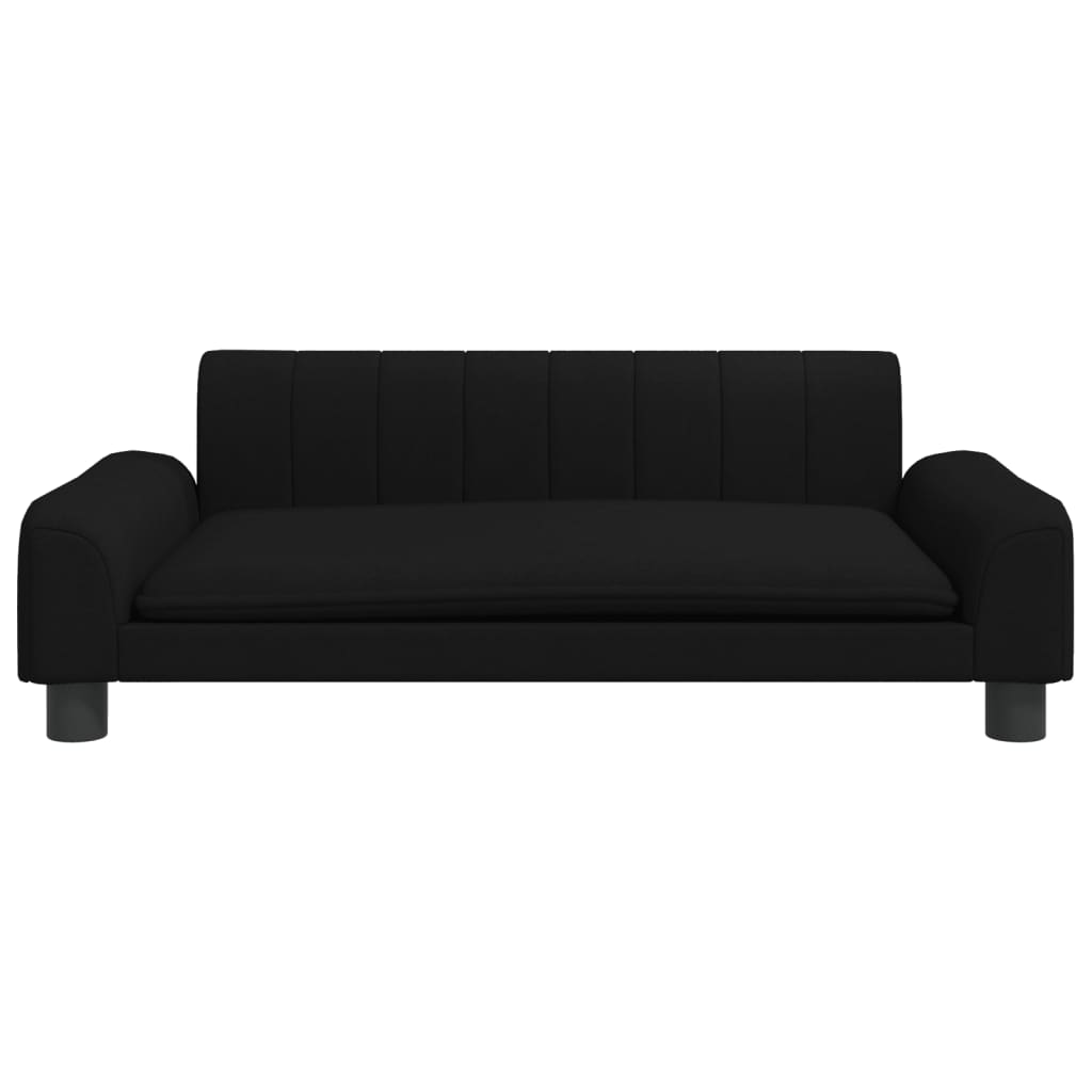 vidaXL Canapea pentru copii, negru, 90x53x30 cm, material textil