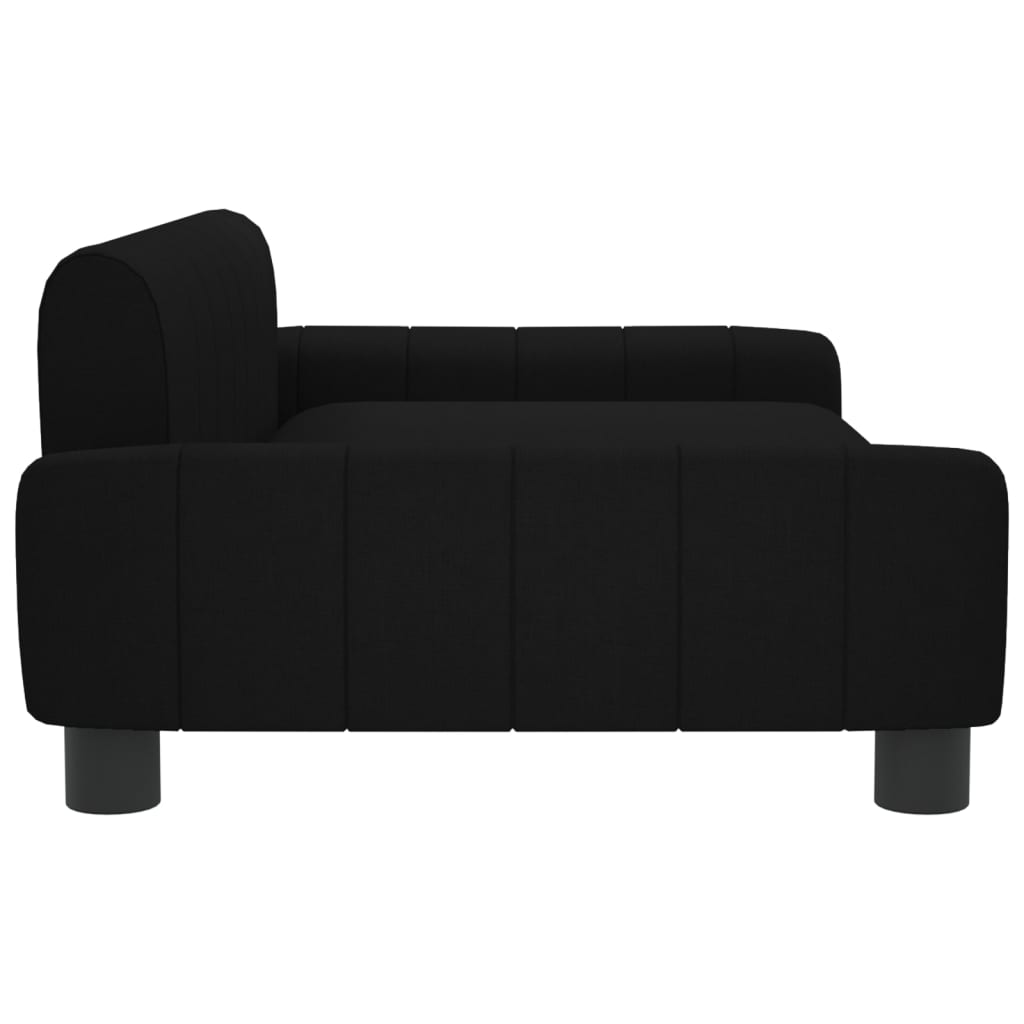 vidaXL Canapea pentru copii, negru, 90x53x30 cm, material textil