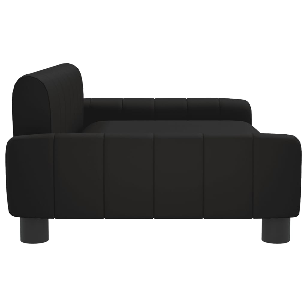 vidaXL Canapea pentru copii, negru, 90x53x30 cm, piele ecologică vidaXL Canapea pentru copii, negru, 90x53x30 cm, piele ecologică