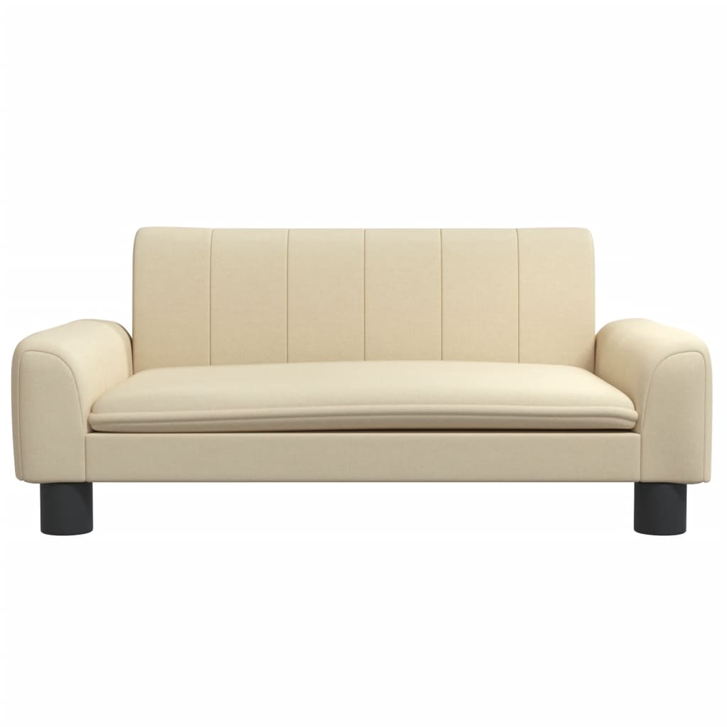 vidaXL Canapea pentru copii, crem, 70x45x30 cm, material textil vidaXL Canapea pentru copii, crem, 70x45x30 cm, material textil
