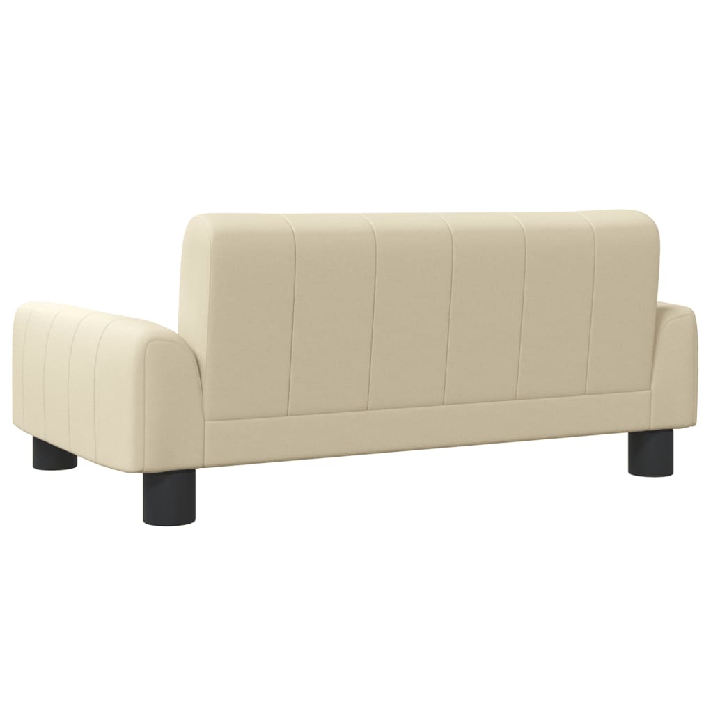 vidaXL Canapea pentru copii, crem, 70x45x30 cm, material textil vidaXL Canapea pentru copii, crem, 70x45x30 cm, material textil