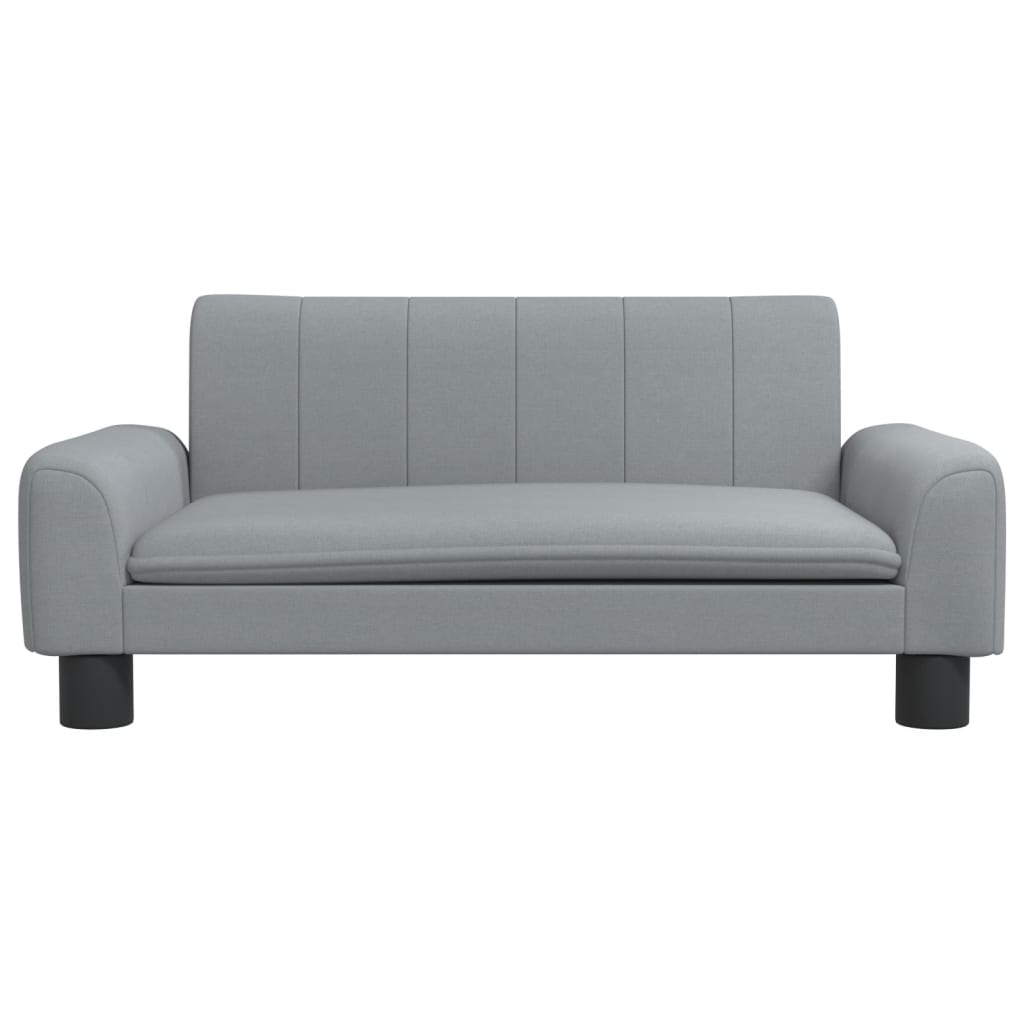 vidaXL Canapea pentru copii, gri, 70x45x30 cm, material textil vidaXL Canapea pentru copii, gri, 70x45x30 cm, material textil