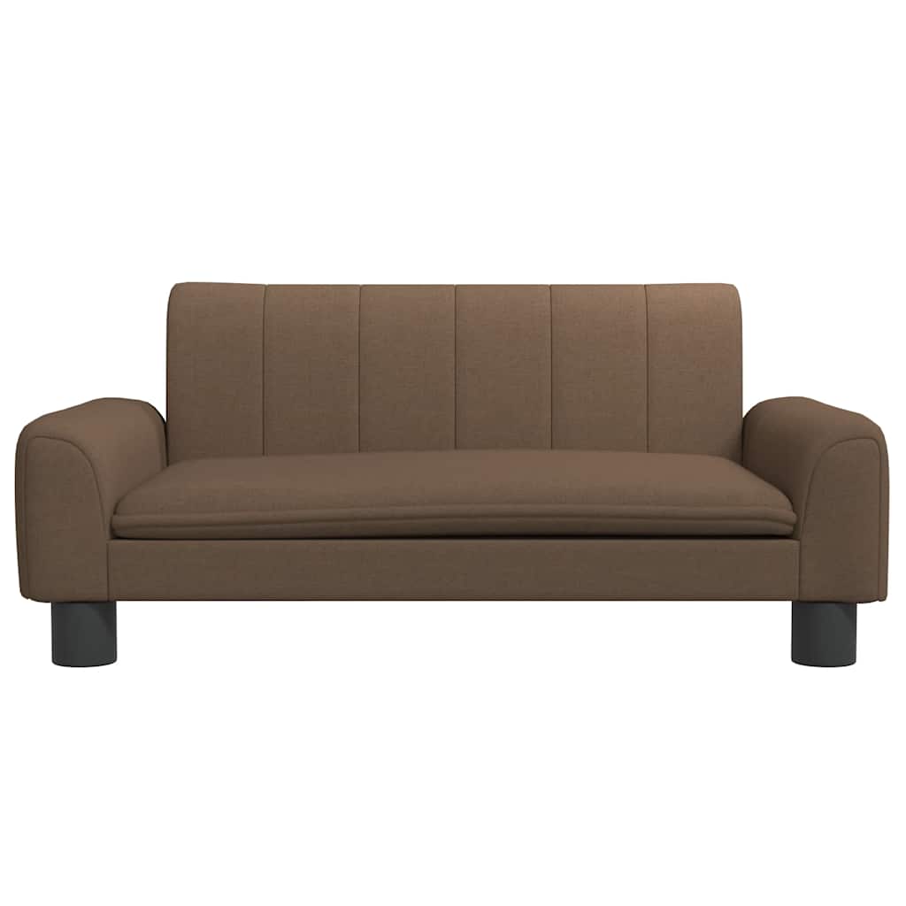 vidaXL Canapea pentru copii, maro, 70x45x30 cm, material textil vidaXL Canapea pentru copii, maro, 70x45x30 cm, material textil