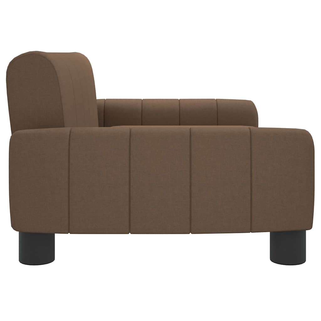 vidaXL Canapea pentru copii, maro, 70x45x30 cm, material textil vidaXL Canapea pentru copii, maro, 70x45x30 cm, material textil