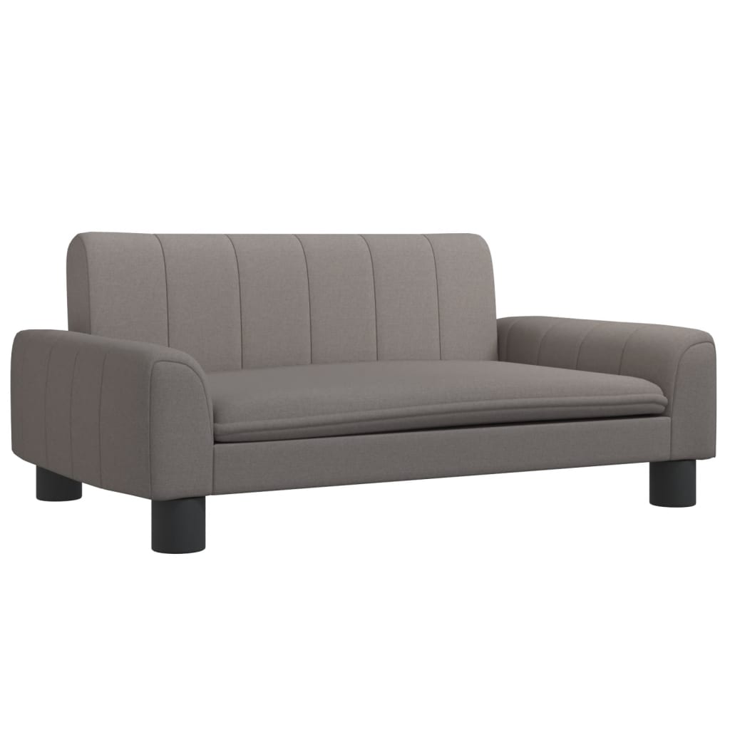 vidaXL Canapea pentru copii, gri taupe, 70x45x30 cm, material textil vidaXL Canapea pentru copii, gri taupe, 70x45x30 cm, material textil