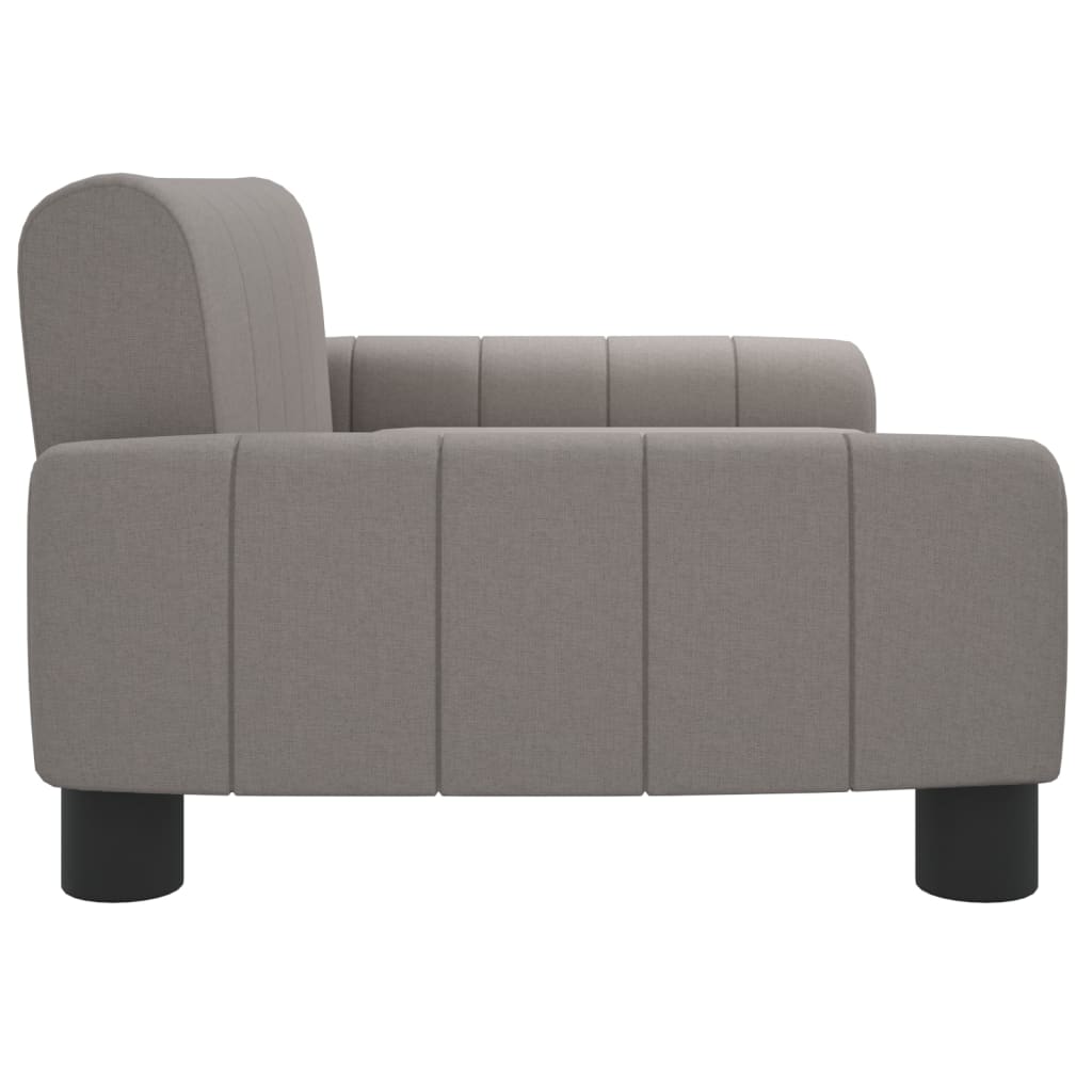 vidaXL Canapea pentru copii, gri taupe, 70x45x30 cm, material textil vidaXL Canapea pentru copii, gri taupe, 70x45x30 cm, material textil