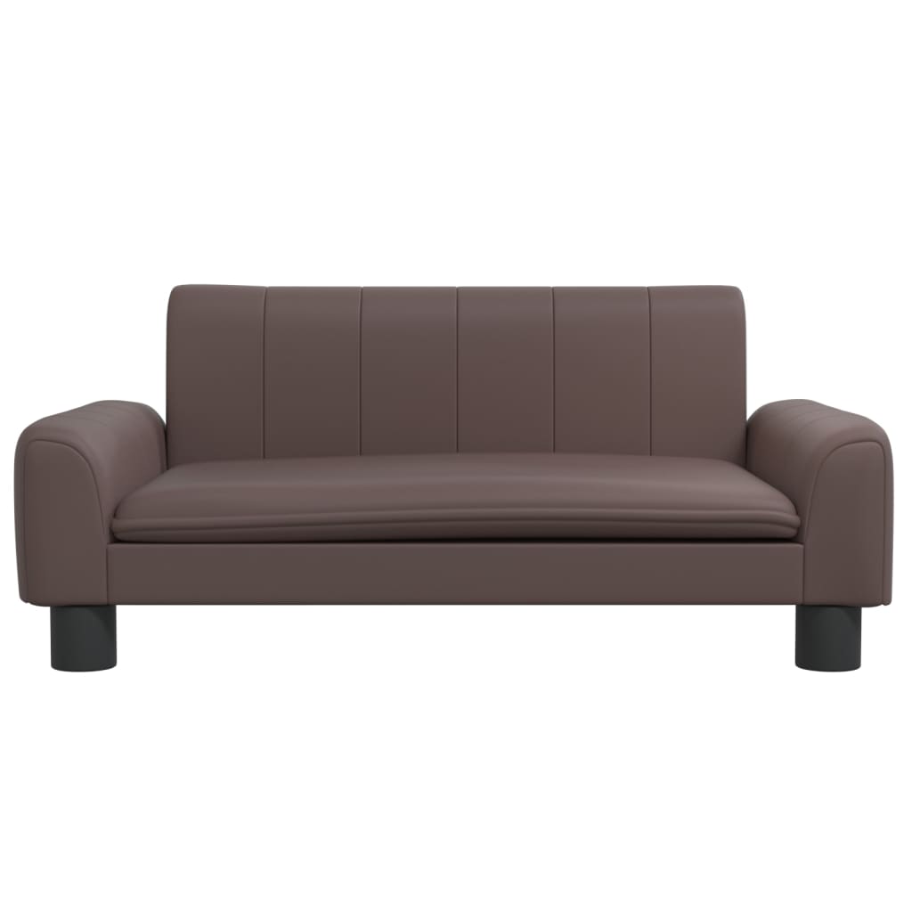 vidaXL Canapea pentru copii maro 70x45x30 cm piele artificială vidaXL Canapea pentru copii maro 70x45x30 cm piele artificială