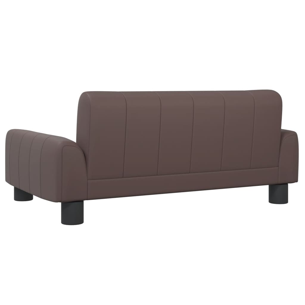 vidaXL Canapea pentru copii maro 70x45x30 cm piele artificială vidaXL Canapea pentru copii maro 70x45x30 cm piele artificială