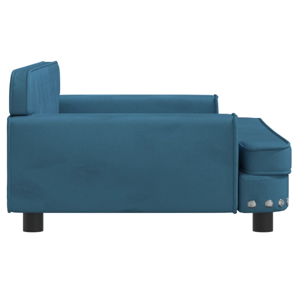 vidaXL Canapea pentru copii, albastru, 90x53x30 cm, catifea vidaXL Canapea pentru copii, albastru, 90x53x30 cm, catifea