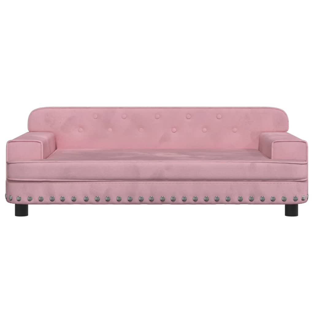 vidaXL Canapea pentru copii, roz, 90x53x30 cm, catifea vidaXL Canapea pentru copii, roz, 90x53x30 cm, catifea