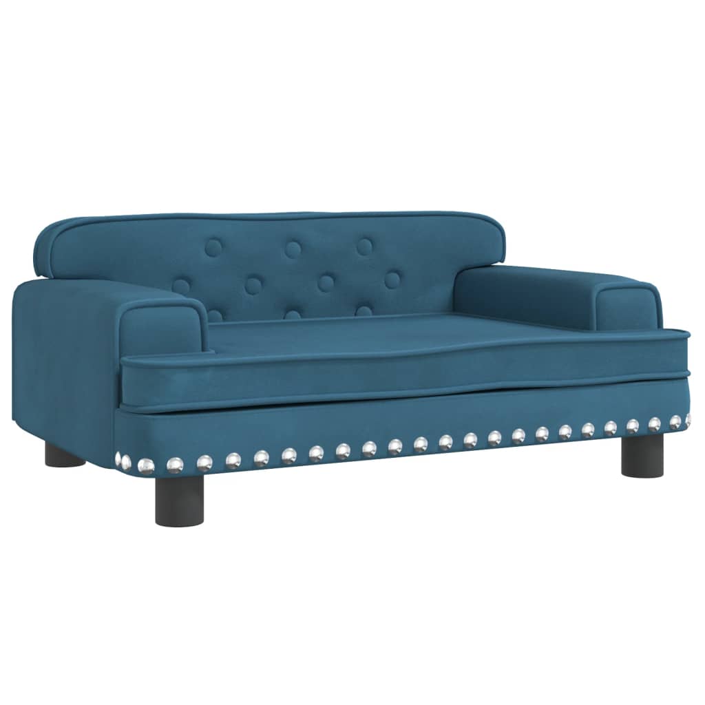 vidaXL Canapea pentru copii, albastru, 70x45x30 cm, catifea vidaXL Canapea pentru copii, albastru, 70x45x30 cm, catifea