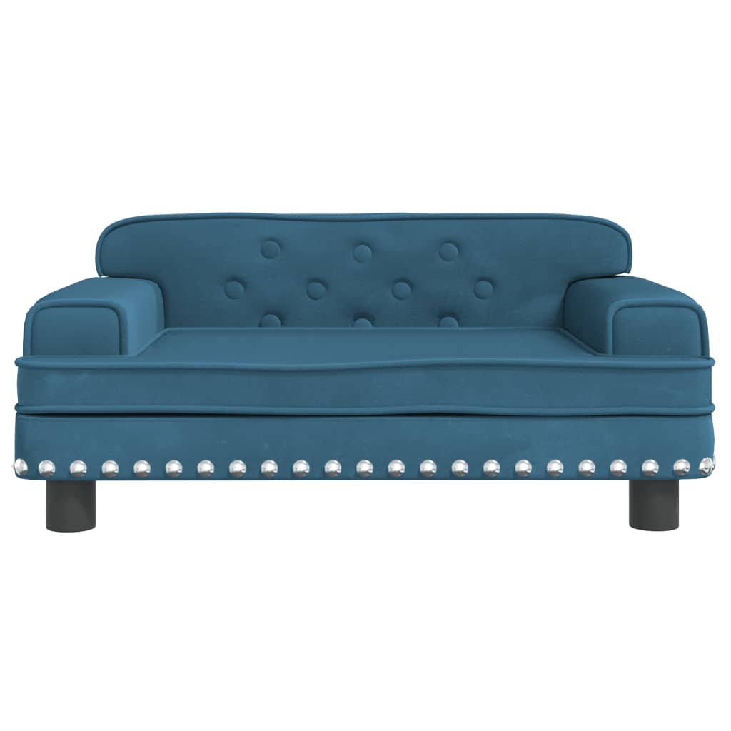 vidaXL Canapea pentru copii, albastru, 70x45x30 cm, catifea vidaXL Canapea pentru copii, albastru, 70x45x30 cm, catifea