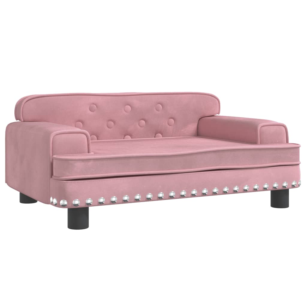 vidaXL Canapea pentru copii, roz, 70x45x30 cm, catifea vidaXL Canapea pentru copii, roz, 70x45x30 cm, catifea