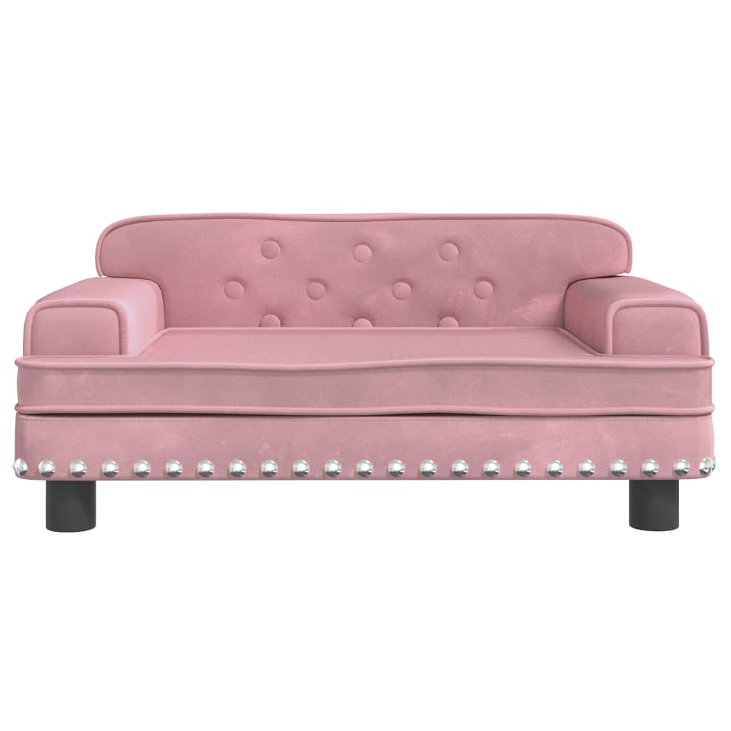 vidaXL Canapea pentru copii, roz, 70x45x30 cm, catifea vidaXL Canapea pentru copii, roz, 70x45x30 cm, catifea