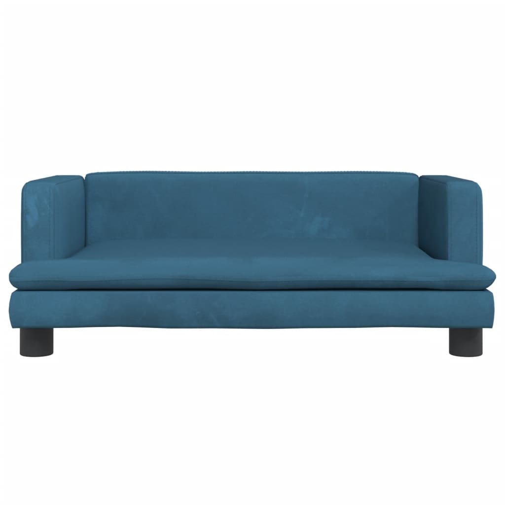 vidaXL Canapea pentru copii, albastru, 80x45x30 cm, catifea vidaXL Canapea pentru copii, albastru, 80x45x30 cm, catifea
