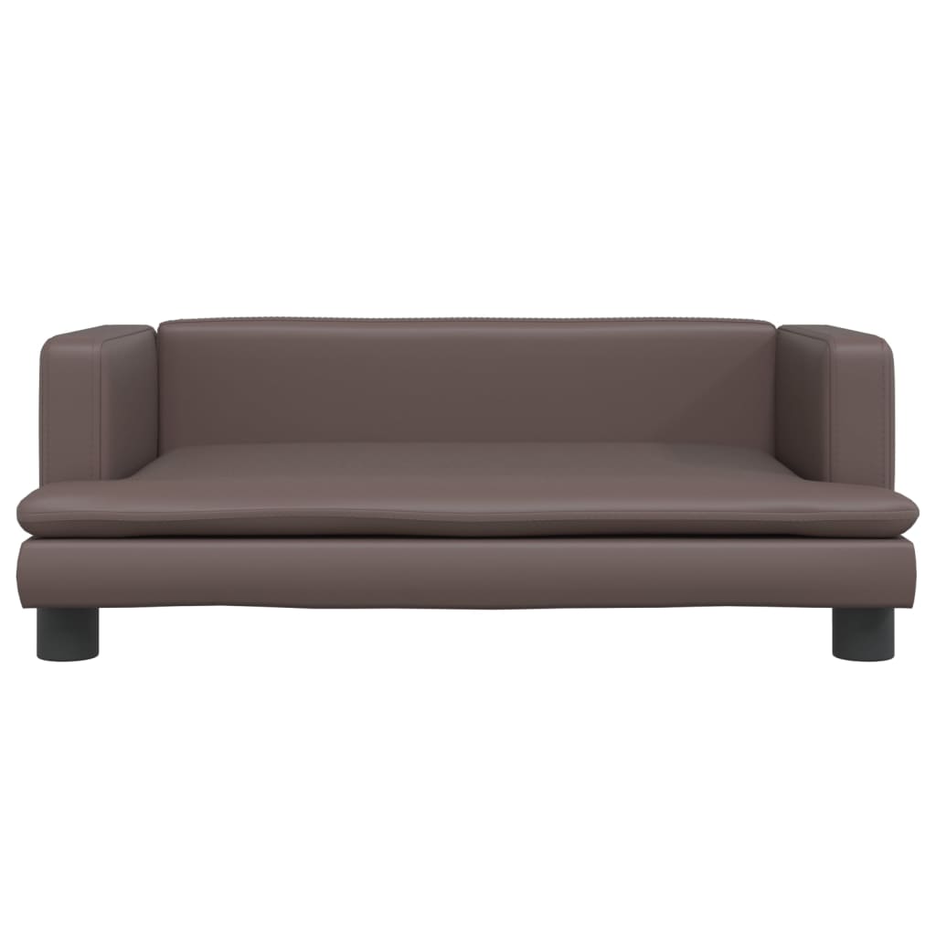 vidaXL Canapea pentru copii, maro, 80x45x30 cm piele artificială vidaXL Canapea pentru copii, maro, 80x45x30 cm piele artificială