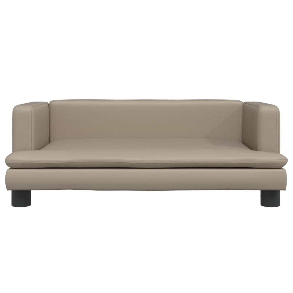vidaXL Canapea pentru copii, cappuccino, 80x45x30 cm, piele ecologică vidaXL Canapea pentru copii, cappuccino, 80x45x30 cm, piele ecologică