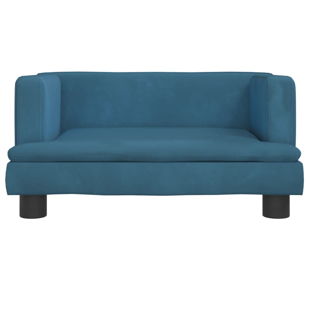 vidaXL Canapea pentru copii, albastru, 60x40x30 cm, catifea vidaXL Canapea pentru copii, albastru, 60x40x30 cm, catifea