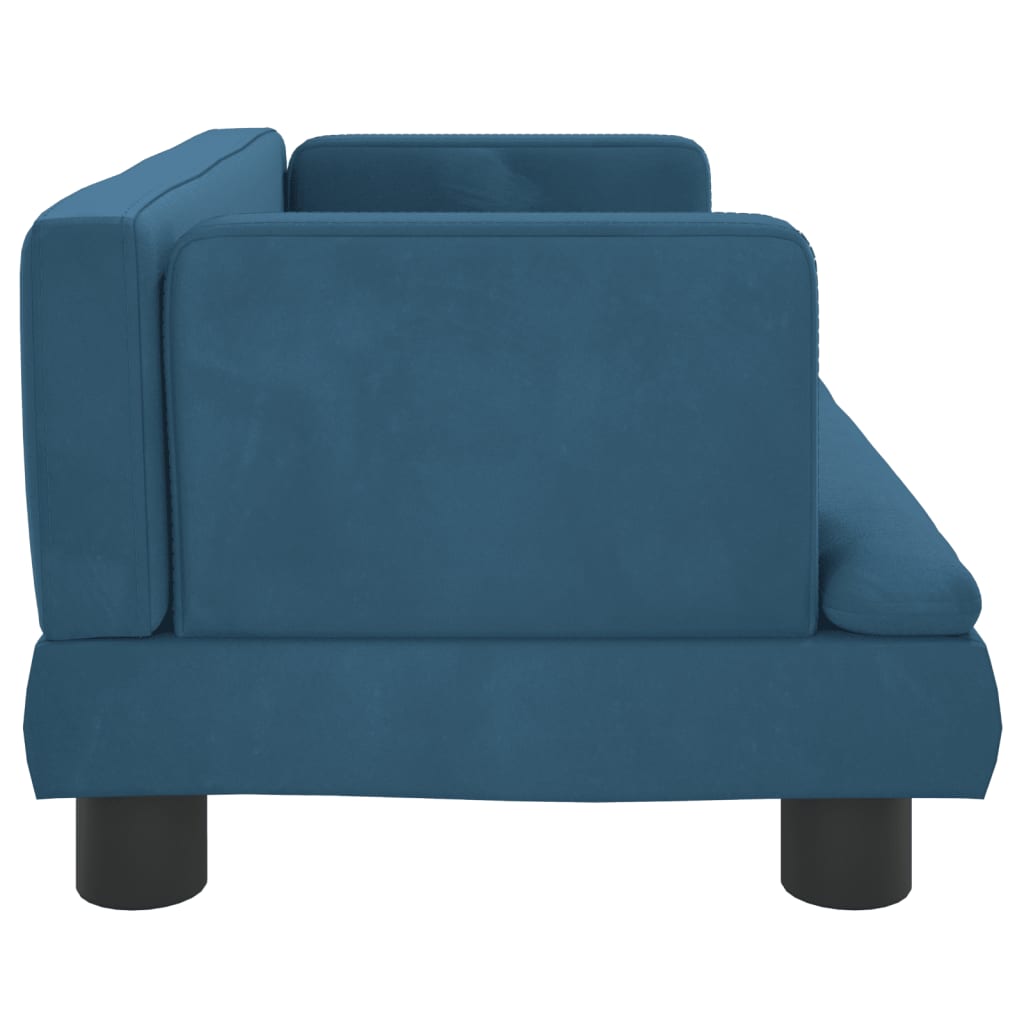 vidaXL Canapea pentru copii, albastru, 60x40x30 cm, catifea vidaXL Canapea pentru copii, albastru, 60x40x30 cm, catifea
