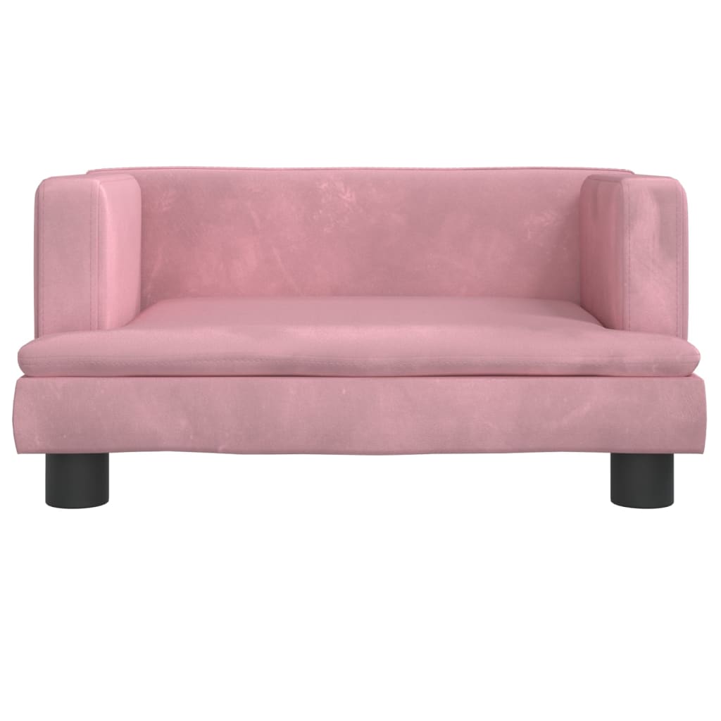 vidaXL Canapea pentru copii, roz, 60x40x30 cm, catifea vidaXL Canapea pentru copii, roz, 60x40x30 cm, catifea