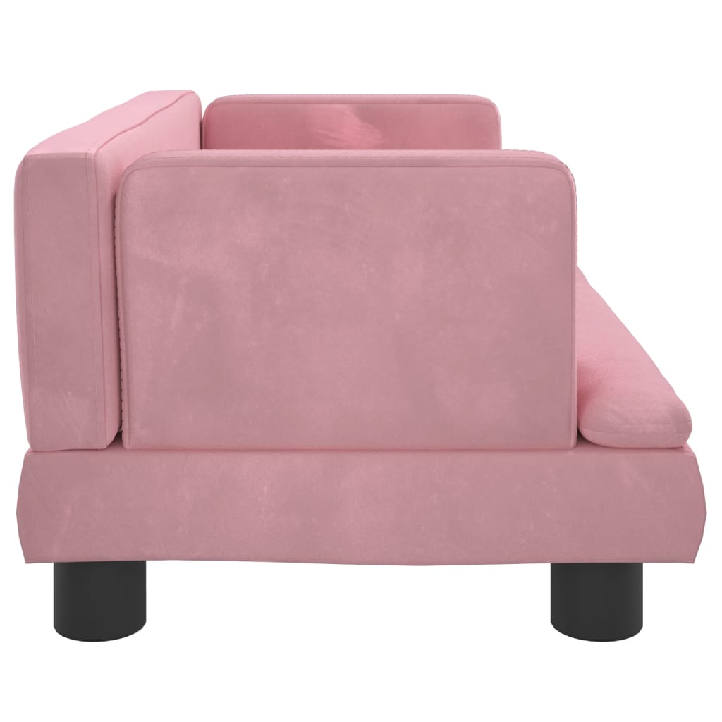 vidaXL Canapea pentru copii, roz, 60x40x30 cm, catifea vidaXL Canapea pentru copii, roz, 60x40x30 cm, catifea