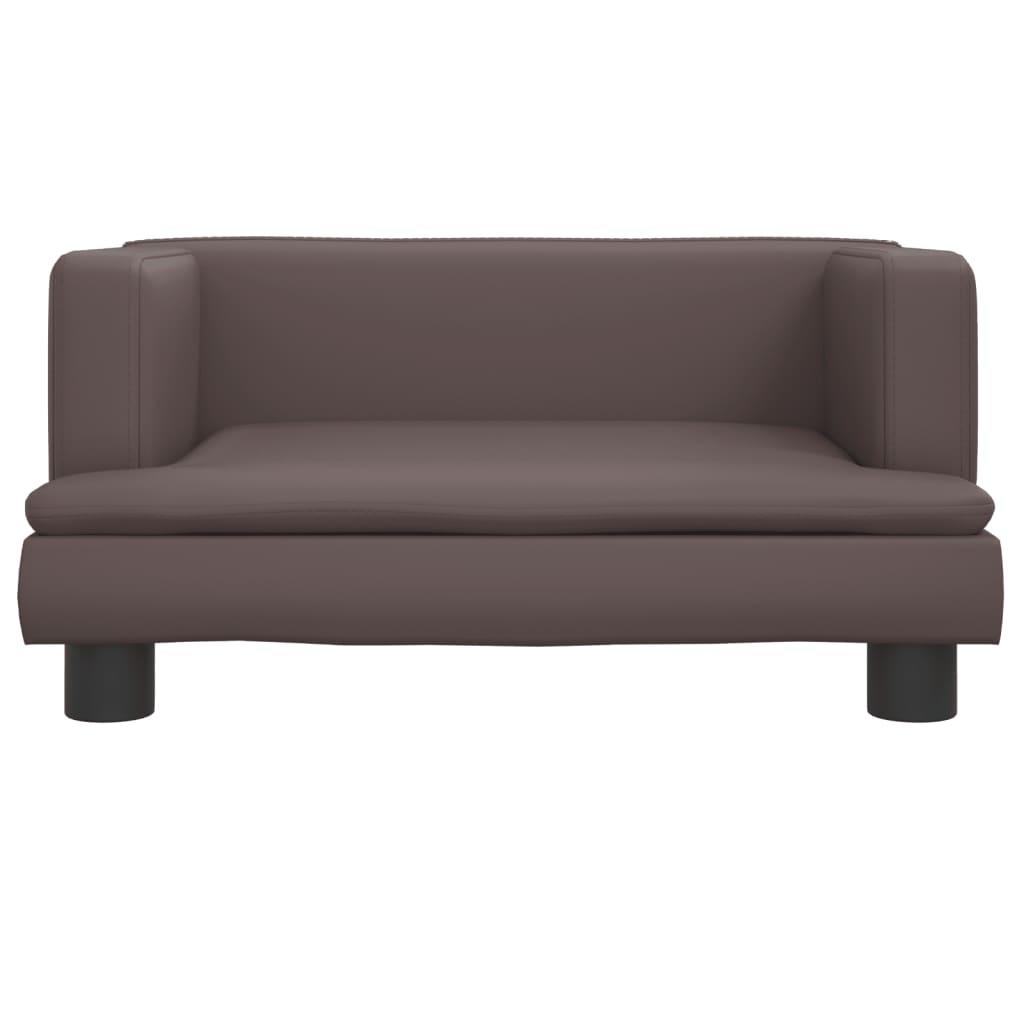 vidaXL Canapea pentru copii, maro, 60x40x30 cm, piele ecologică vidaXL Canapea pentru copii, maro, 60x40x30 cm, piele ecologică