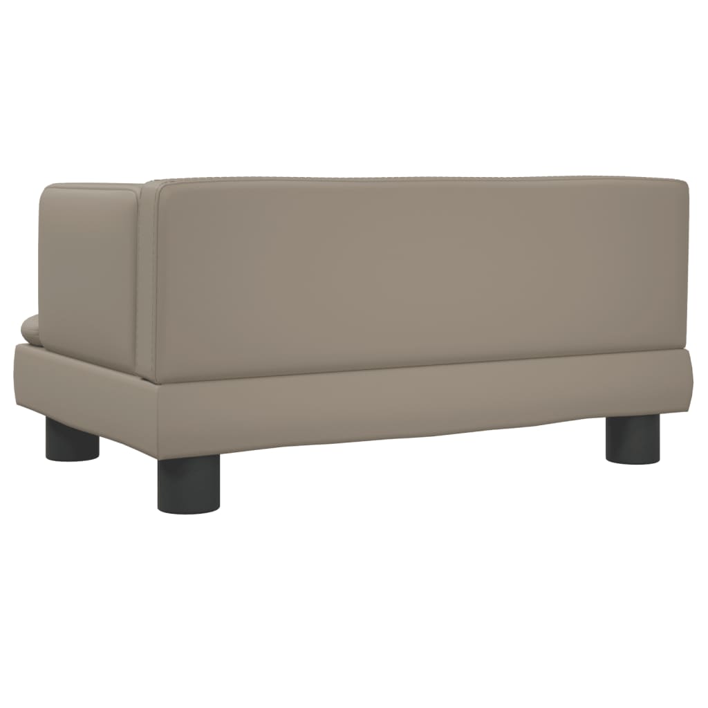 vidaXL Canapea pentru copii, cappuccino, 60x40x30 cm, piele ecologică vidaXL Canapea pentru copii, cappuccino, 60x40x30 cm, piele ecologică
