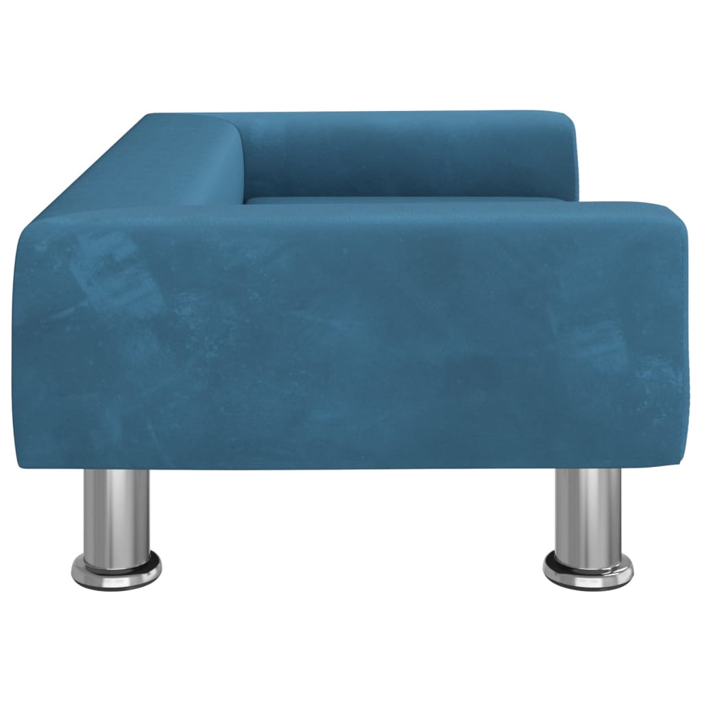 vidaXL Canapea pentru copii, albastru, 70x45x26,5 cm, catifea vidaXL Canapea pentru copii, albastru, 70x45x26,5 cm, catifea
