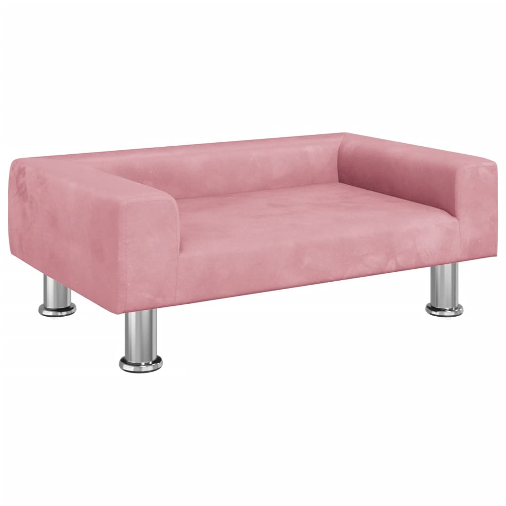 vidaXL Canapea pentru copii, roz, 70x45x26,5 cm, catifea vidaXL Canapea pentru copii, roz, 70x45x26,5 cm, catifea