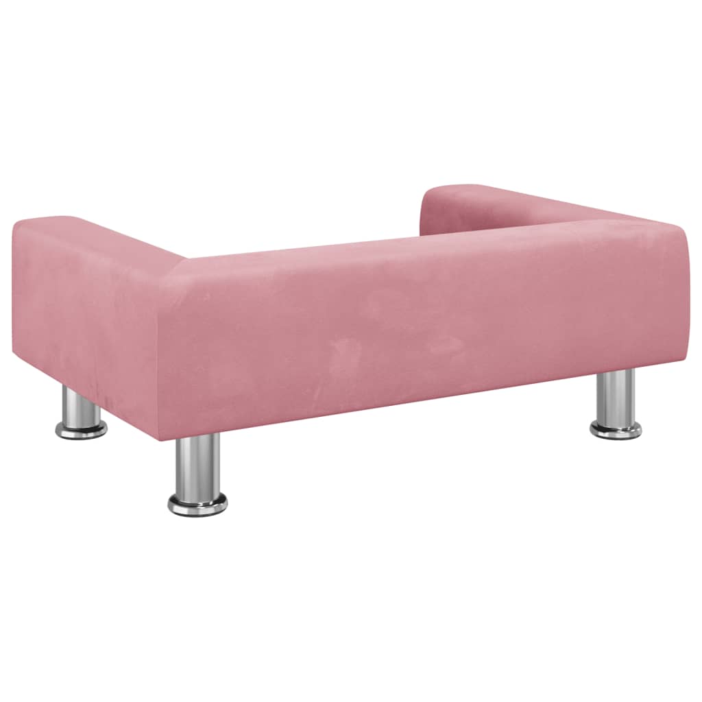 vidaXL Canapea pentru copii, roz, 70x45x26,5 cm, catifea vidaXL Canapea pentru copii, roz, 70x45x26,5 cm, catifea