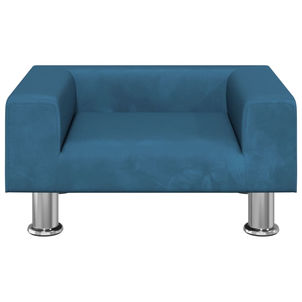 vidaXL Canapea pentru copii, albastru, 50x40x26,5 cm, catifea vidaXL Canapea pentru copii, albastru, 50x40x26,5 cm, catifea