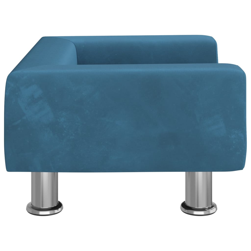 vidaXL Canapea pentru copii, albastru, 50x40x26,5 cm, catifea vidaXL Canapea pentru copii, albastru, 50x40x26,5 cm, catifea