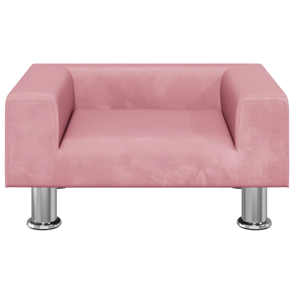 vidaXL Canapea pentru copii, roz, 50x40x26,5 cm, catifea vidaXL Canapea pentru copii, roz, 50x40x26,5 cm, catifea
