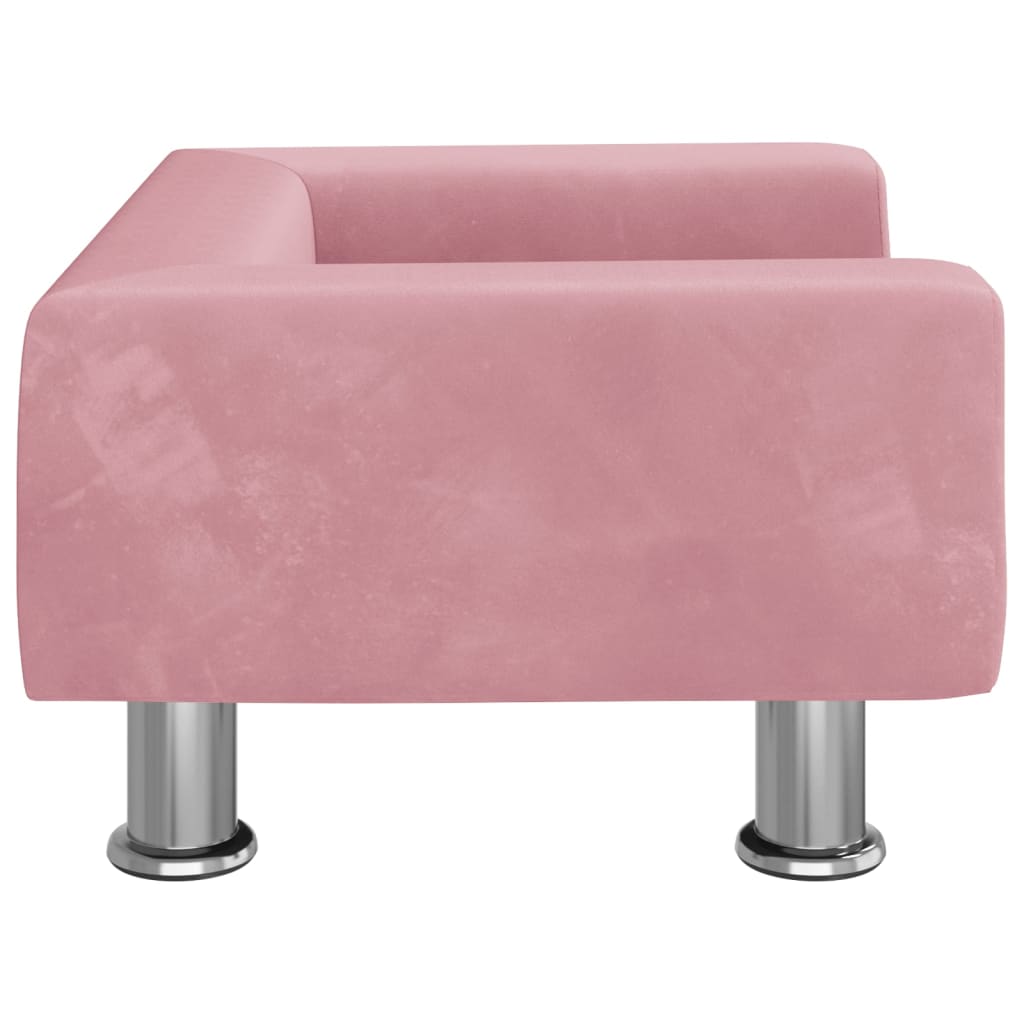 vidaXL Canapea pentru copii, roz, 50x40x26,5 cm, catifea vidaXL Canapea pentru copii, roz, 50x40x26,5 cm, catifea