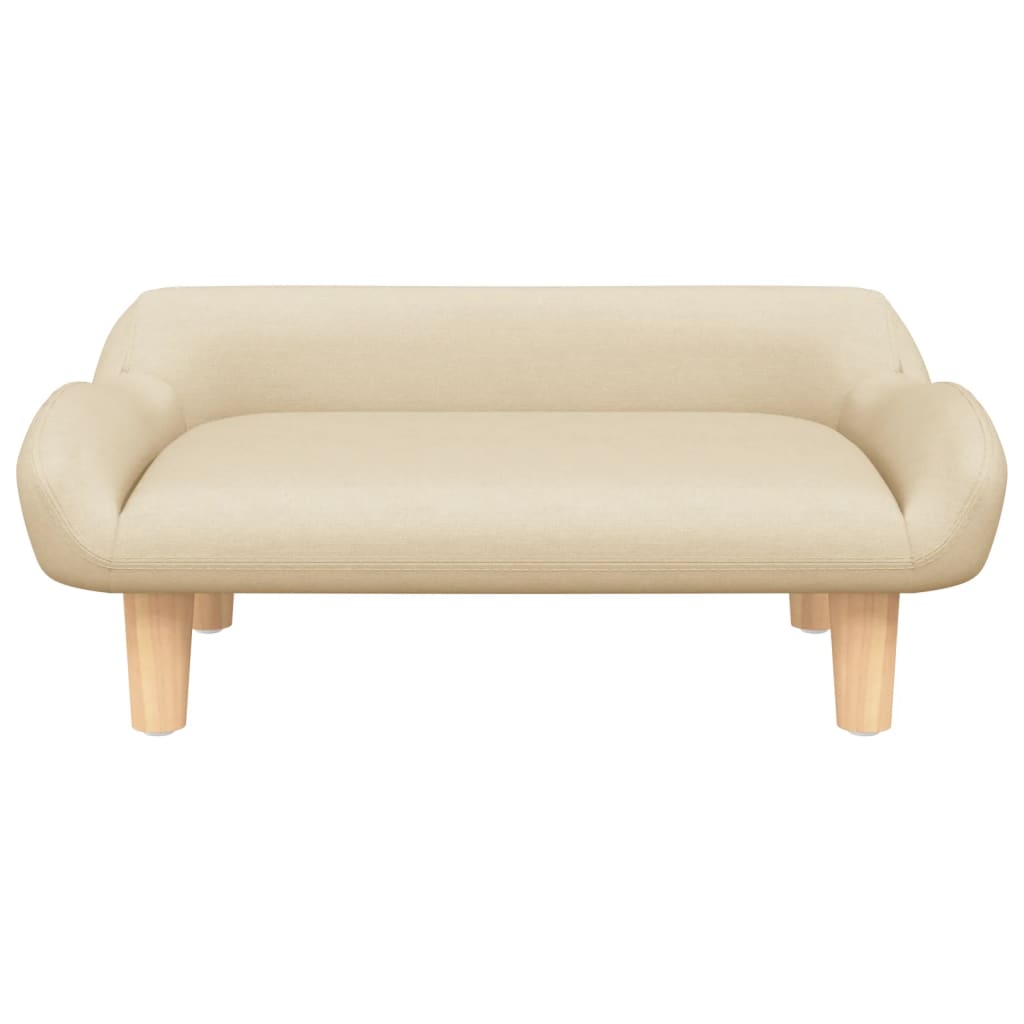 vidaXL Canapea pentru copii, crem, 70x40x24 cm, material textil vidaXL Canapea pentru copii, crem, 70x40x24 cm, material textil