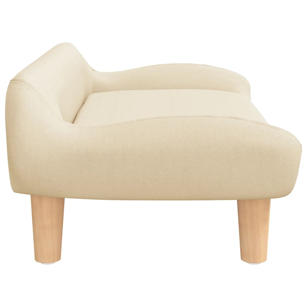 vidaXL Canapea pentru copii, crem, 70x40x24 cm, material textil vidaXL Canapea pentru copii, crem, 70x40x24 cm, material textil