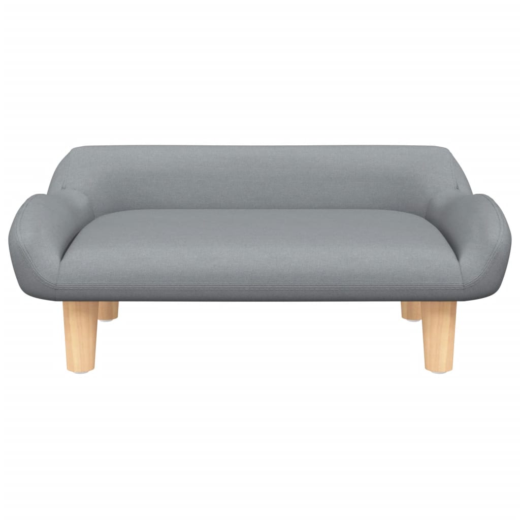 vidaXL Canapea pentru copii, gri deschis, 70x40x24 cm, material textil vidaXL Canapea pentru copii, gri deschis, 70x40x24 cm, material textil