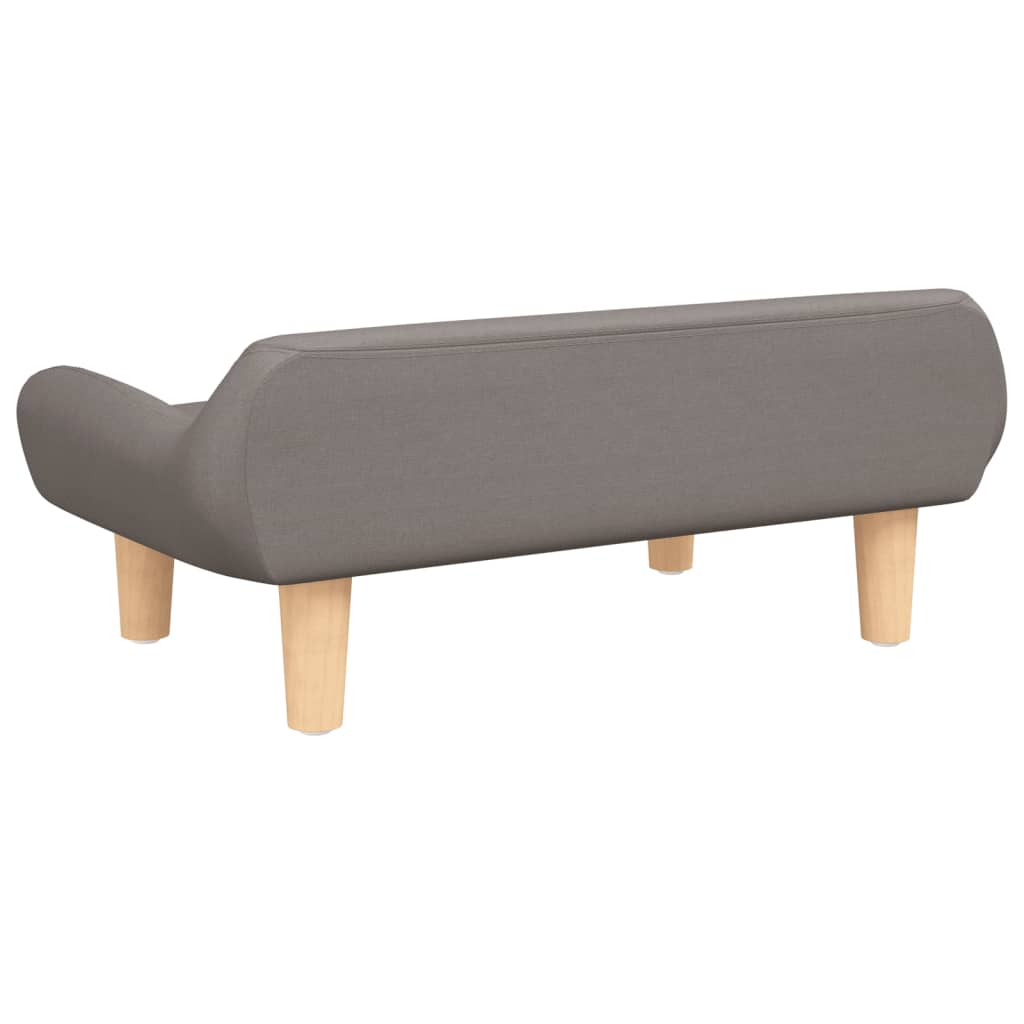 vidaXL Canapea pentru copii, gri taupe, 70x40x24 cm, material textil vidaXL Canapea pentru copii, gri taupe, 70x40x24 cm, material textil