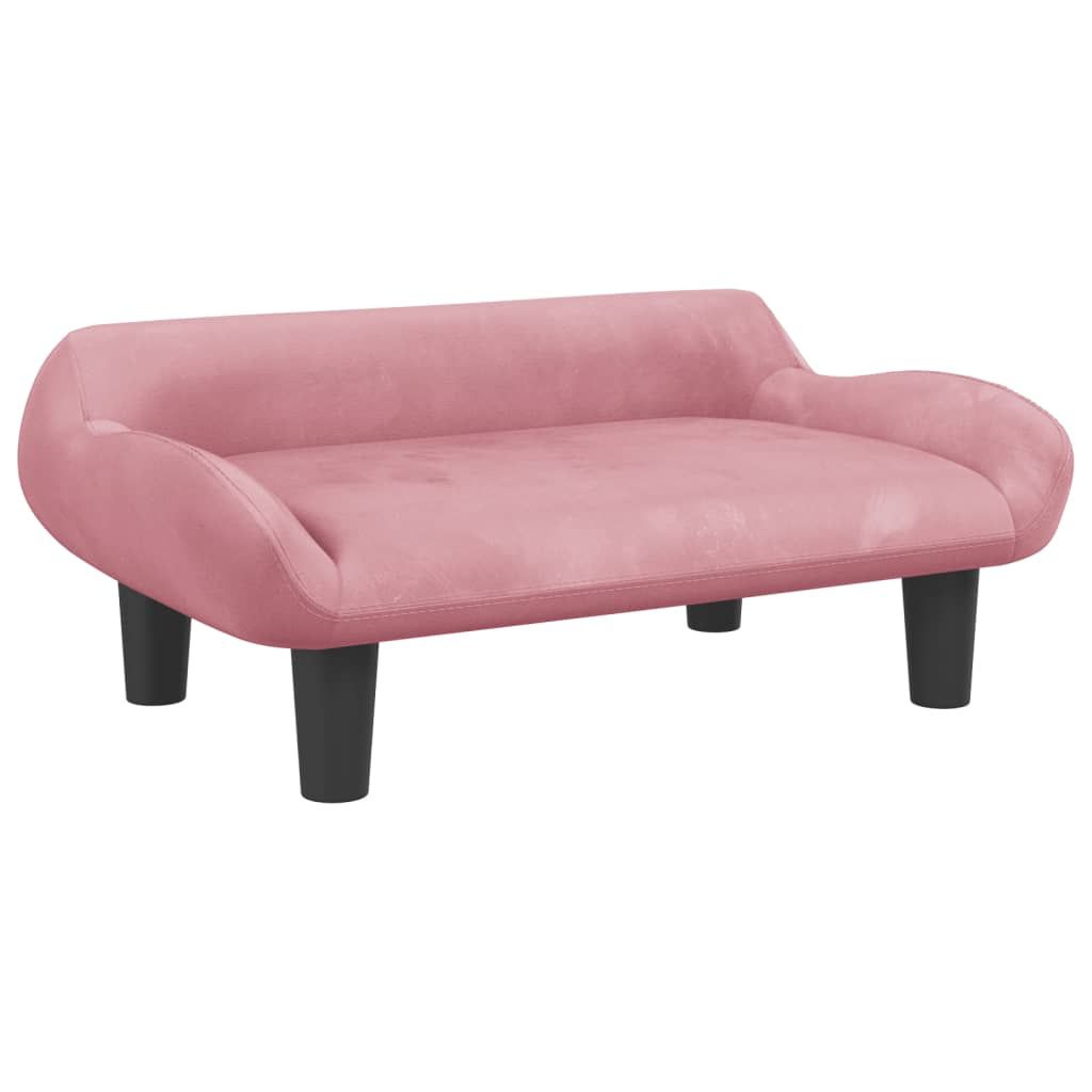 vidaXL Canapea pentru copii, roz, 70x40x24 cm, catifea vidaXL Canapea pentru copii, roz, 70x40x24 cm, catifea