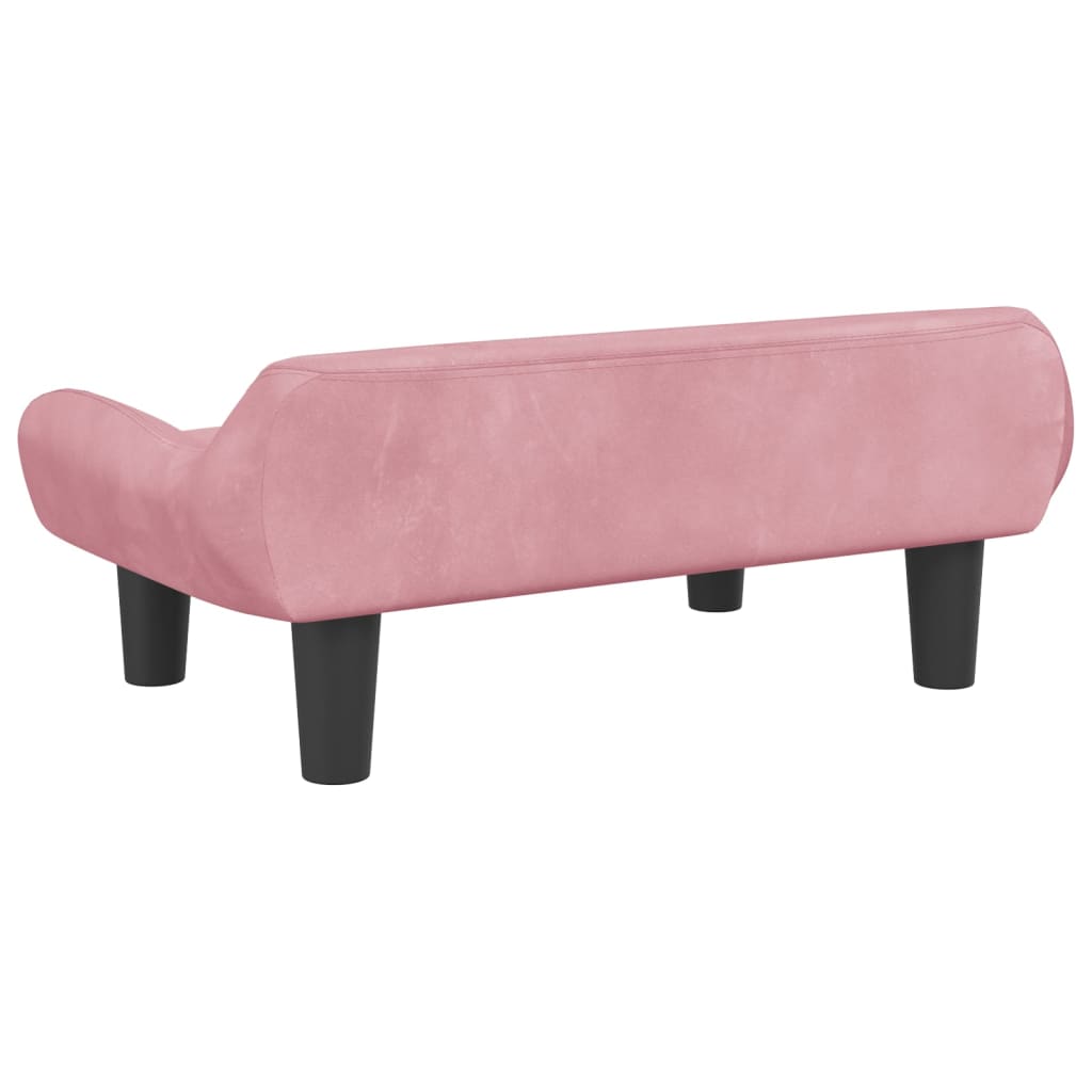 vidaXL Canapea pentru copii, roz, 70x40x24 cm, catifea vidaXL Canapea pentru copii, roz, 70x40x24 cm, catifea